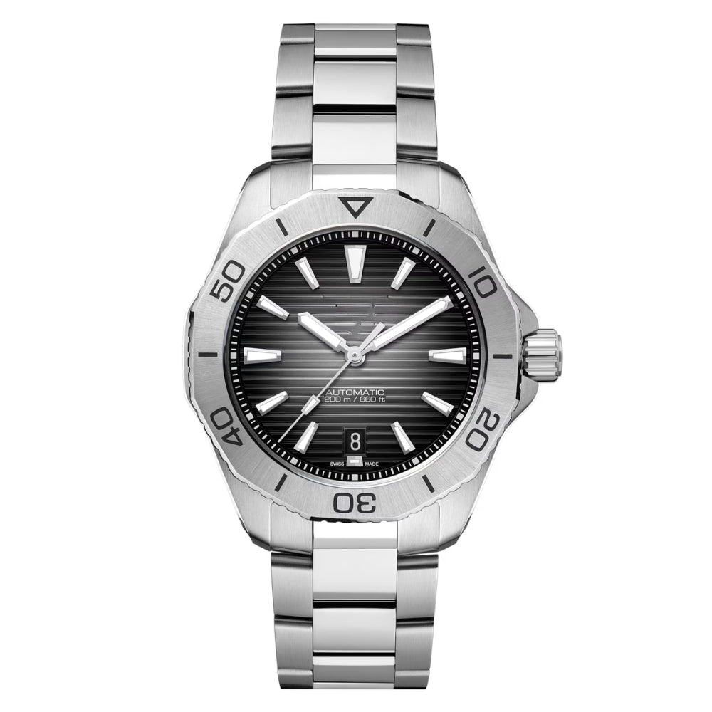Aquarecer Professional 200 Automatic Date Black Dial 40mm