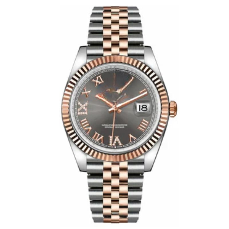 Datejust Dark Rhodium Dial Fluted Bezel 36mm 126231