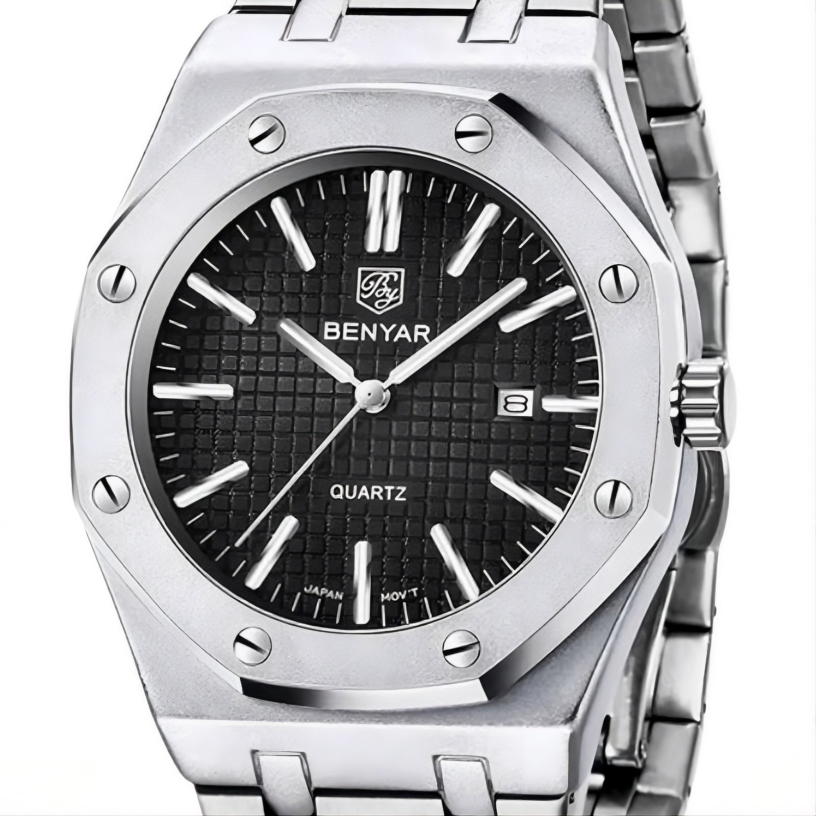 Heritage Classic Brushed Silver 'Black Dial' BY-5156