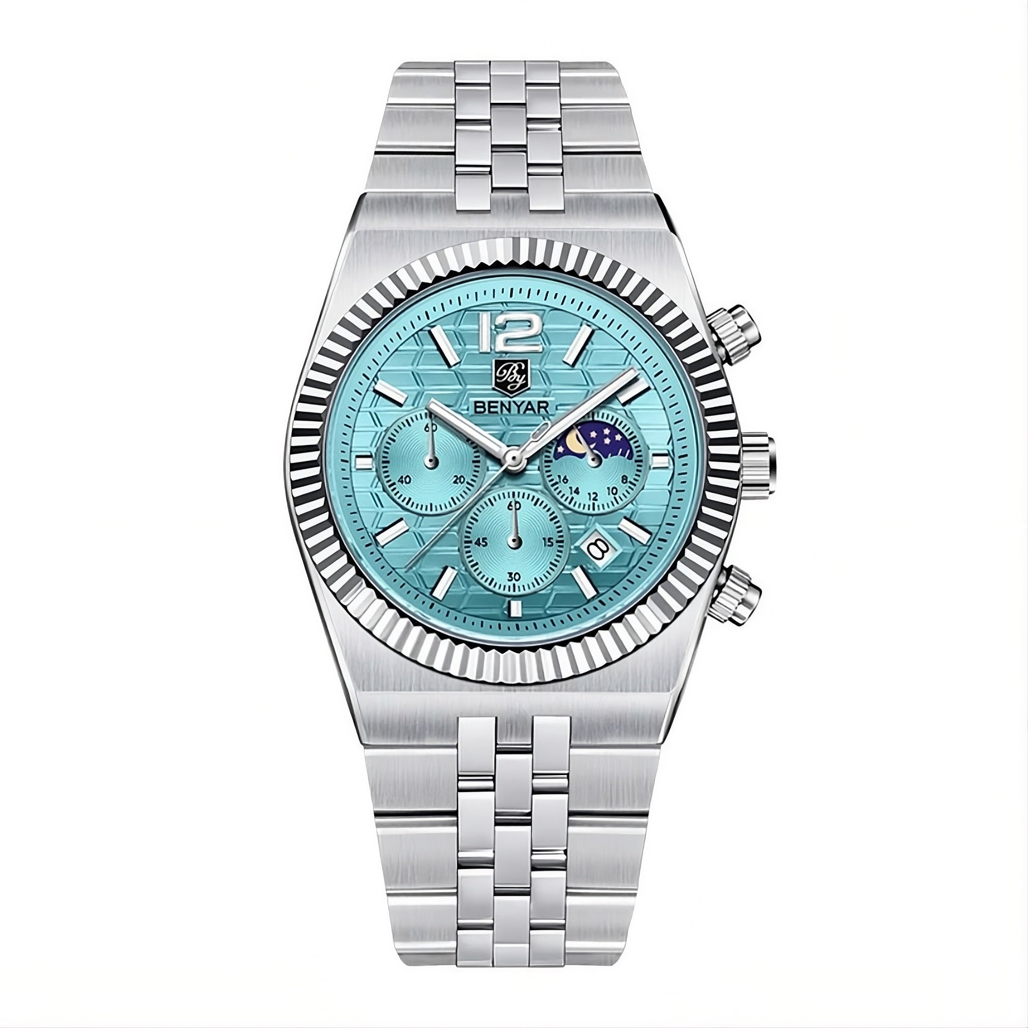 Moonphase Chrono 'Sky Blue Dial' BY-5225M