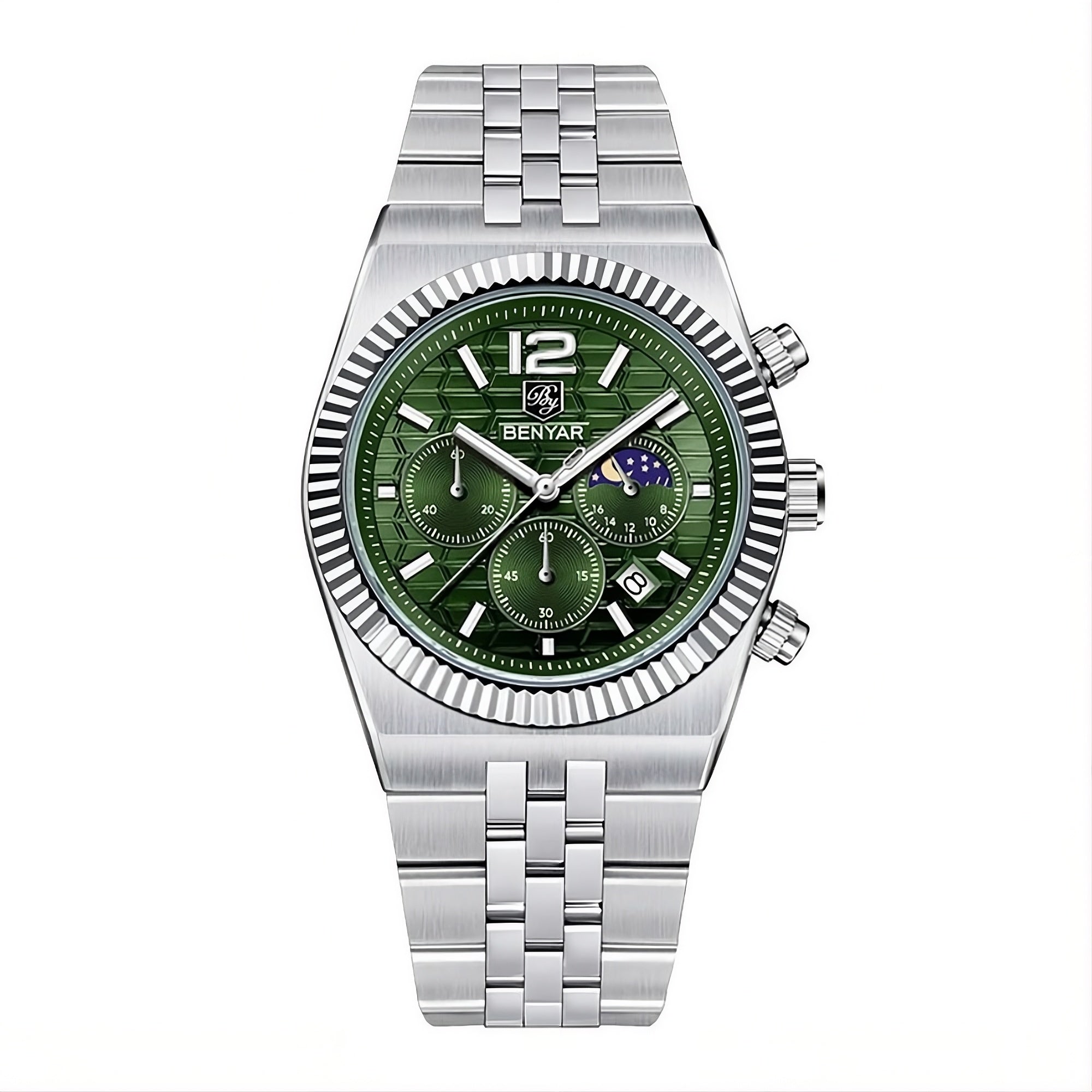 Moonphase Chrono 'Green Dial' BY-5225M