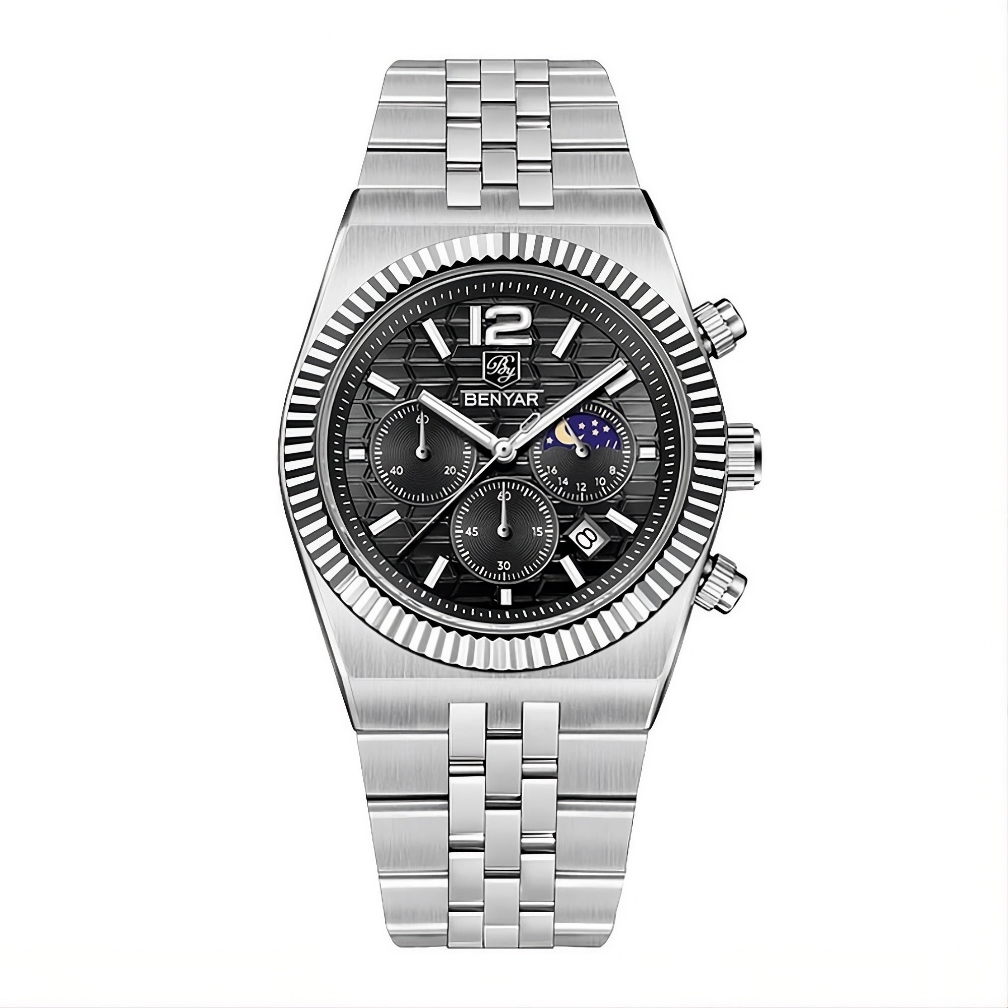 Moonphase Chrono 'Black Dial' BY-5225M